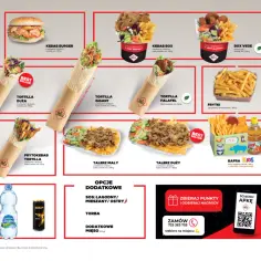 Bafra Kebab oferuje różnorodne dania, od tortilli po boxy i frytki. Sprawdź kalorie i wybierz swój ulubiony kebab!